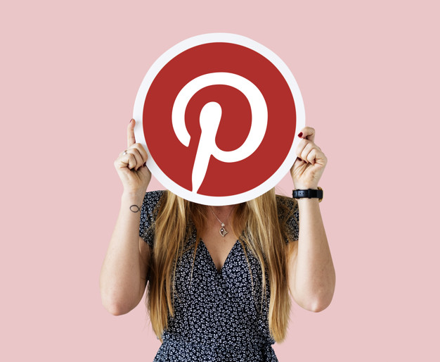 woman showing pinterest icon 53876 40589